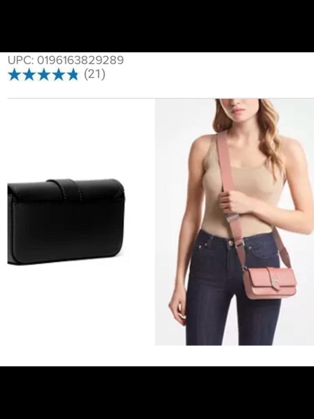 Michael Kors Hot Pink Leather Extra Small Crossbody Bag - Picture 10 of 10